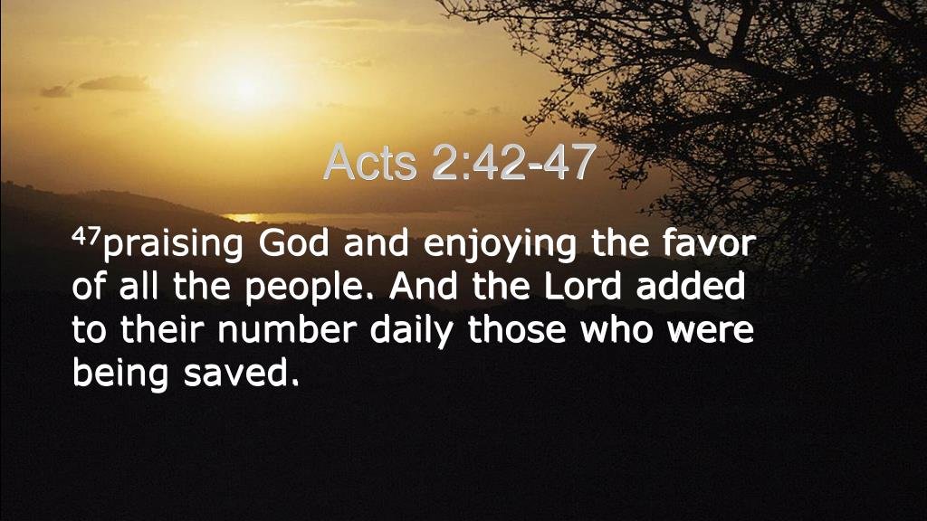 The Reasons Jesus Came To Save Us - Part 3 5 acts 2 47