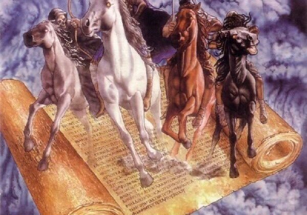 revelation 6, jesus opens 6 of 7 seals, white horse and rider, 4 horsemen in revelation 6, book of revelation, great tribulation