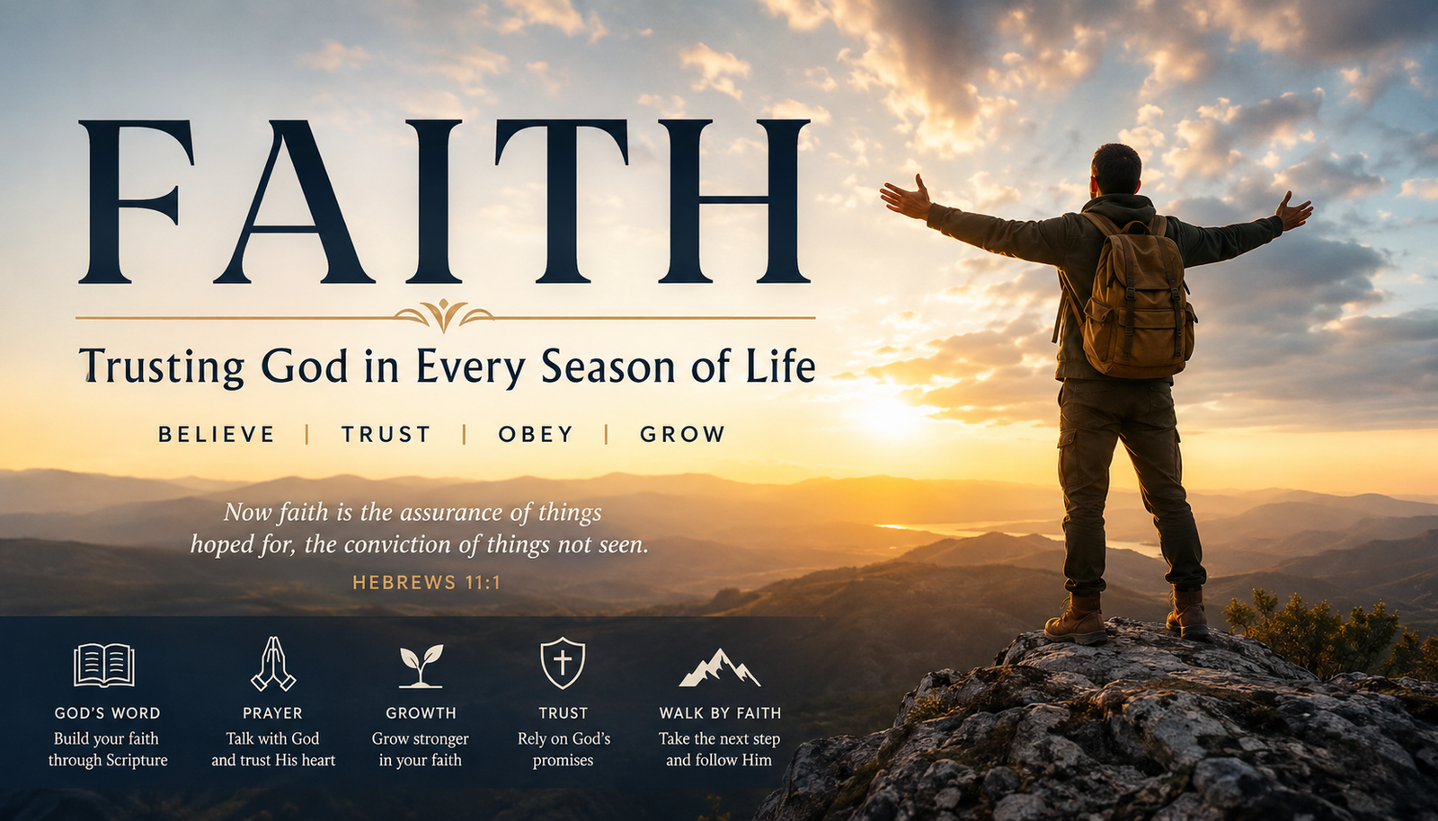 Faith: How to Grow Stronger in Faith and Trust God 1 faith grow in faith trust god