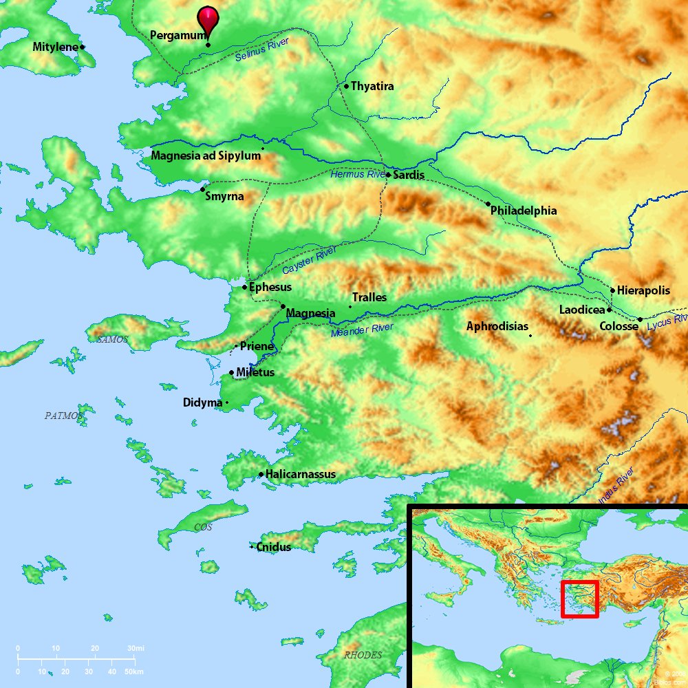 letters to 7 churches in the book of revelation, letter to church in pergamum, book of revelation