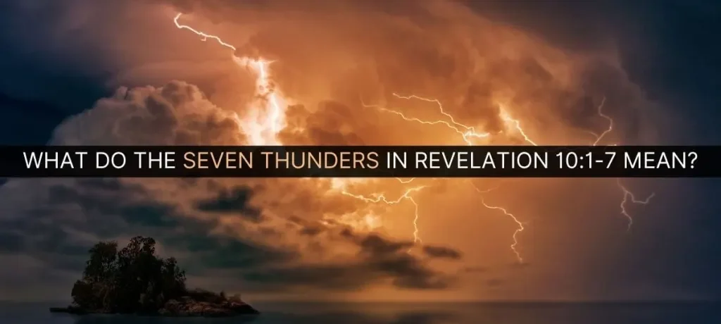 revelation 10, a mighty angel in revelation 10, voice of 7 thunders in revelation, god's mystery, trumpet judgements in revelation
