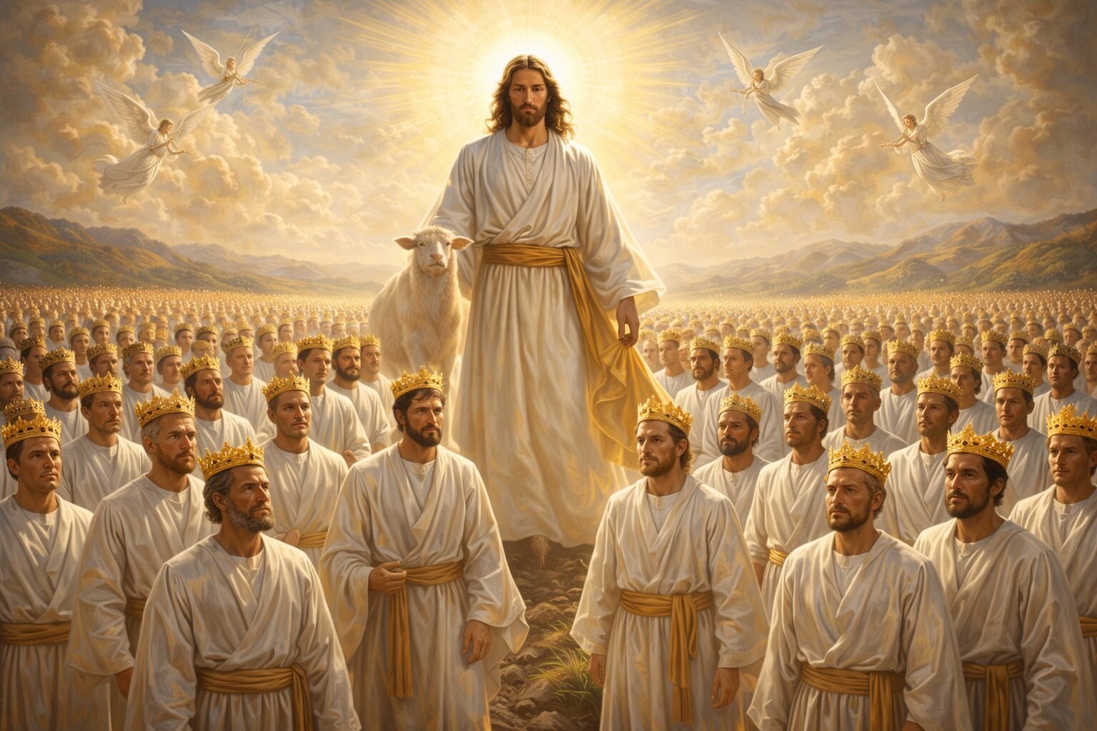 Revelation 14 - 144,000, 3 Angels, And God's Wrath 1 revelation 14, jesus with 144,000, 144,000 in revelation, 3 angels, jesus returns to earth, book of revelation, god's wrath and judgement