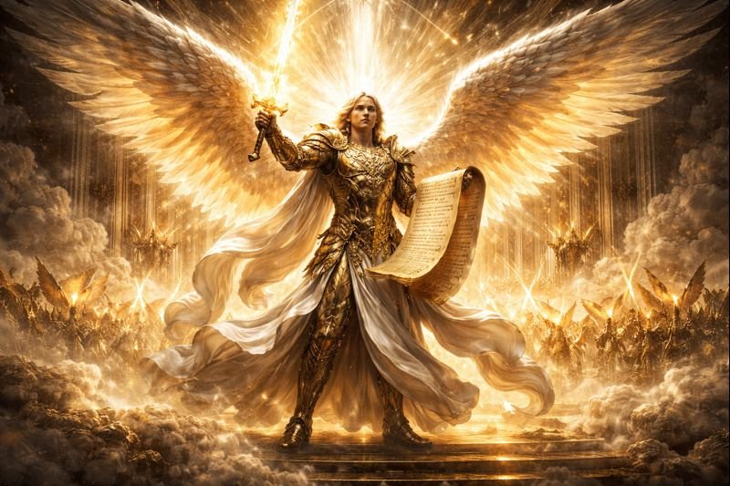 revelation 5, mighty angel in revelation 5, angels in the bible, angels in revelation