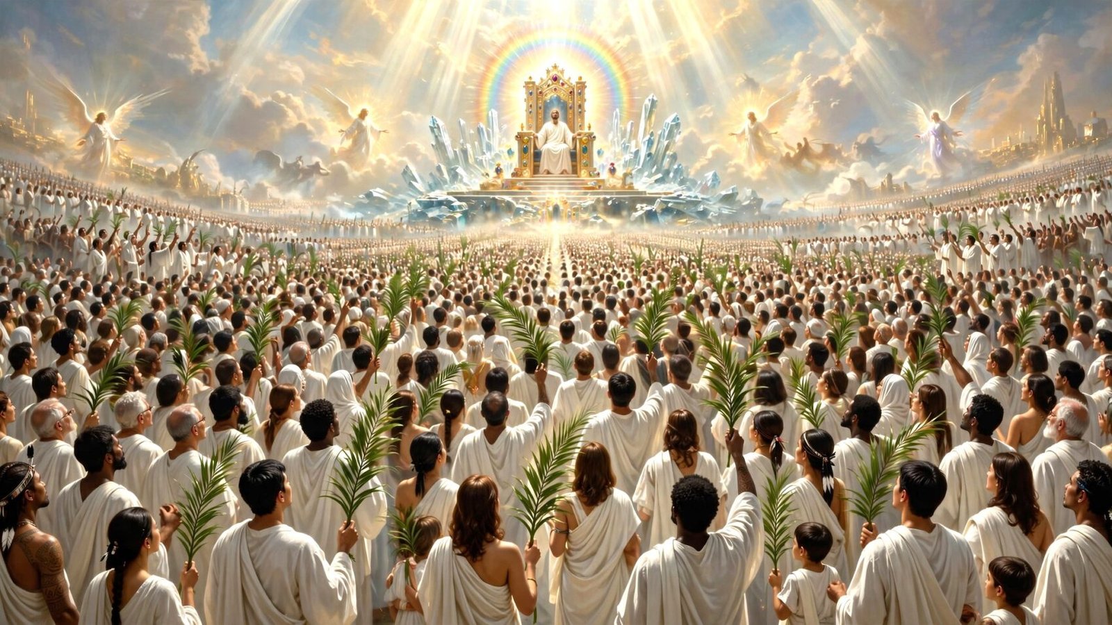 revelation 7, great multitude in revelation 7, believers martyred in tribulation, great multitude in heaven, great multitude in revelation