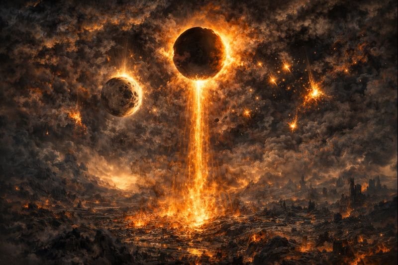 revelation 8, dark sun, moon, stars in revelation, 7 trumpet judgements in revelation, great tribulation